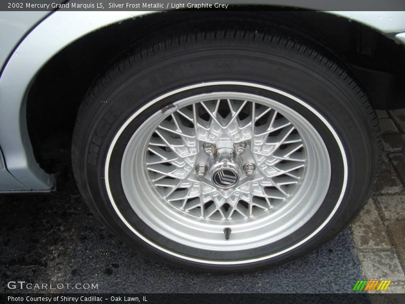 Silver Frost Metallic / Light Graphite Grey 2002 Mercury Grand Marquis LS