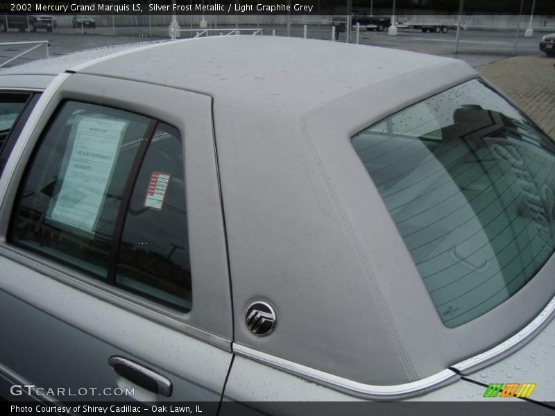 Silver Frost Metallic / Light Graphite Grey 2002 Mercury Grand Marquis LS