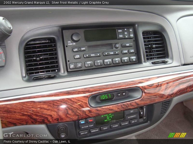 Silver Frost Metallic / Light Graphite Grey 2002 Mercury Grand Marquis LS