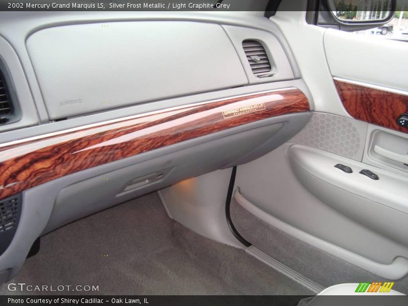 Silver Frost Metallic / Light Graphite Grey 2002 Mercury Grand Marquis LS