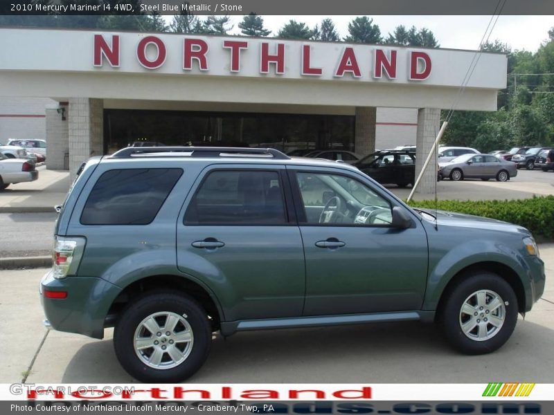 Steel Blue Metallic / Stone 2010 Mercury Mariner I4 4WD