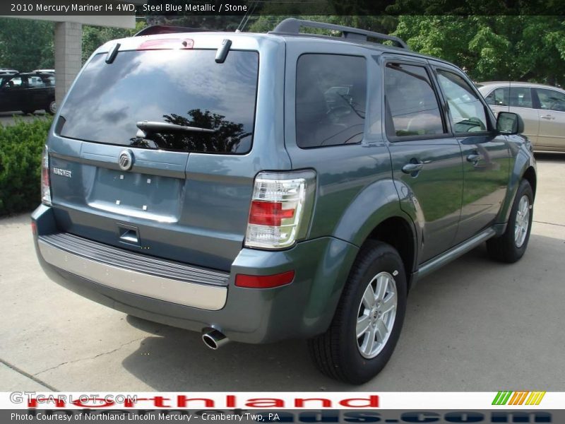 Steel Blue Metallic / Stone 2010 Mercury Mariner I4 4WD