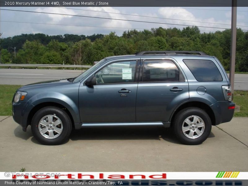 Steel Blue Metallic / Stone 2010 Mercury Mariner I4 4WD
