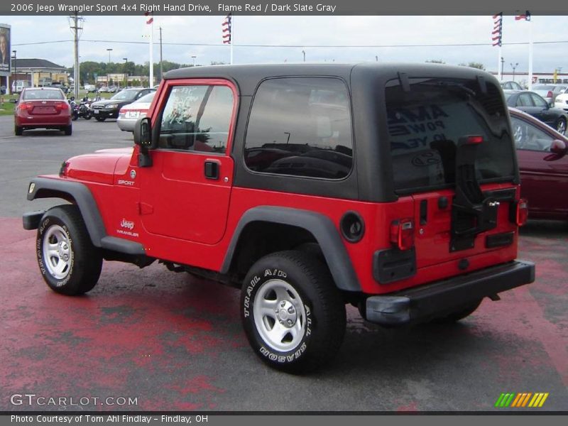 Flame Red / Dark Slate Gray 2006 Jeep Wrangler Sport 4x4 Right Hand Drive