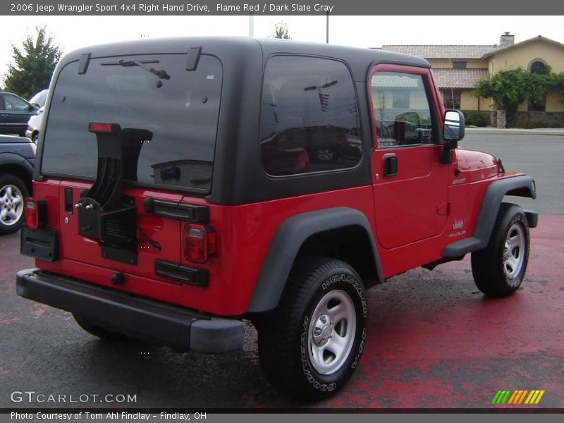Flame Red / Dark Slate Gray 2006 Jeep Wrangler Sport 4x4 Right Hand Drive