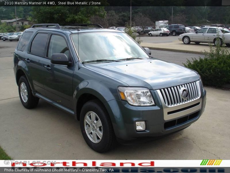 Steel Blue Metallic / Stone 2010 Mercury Mariner I4 4WD