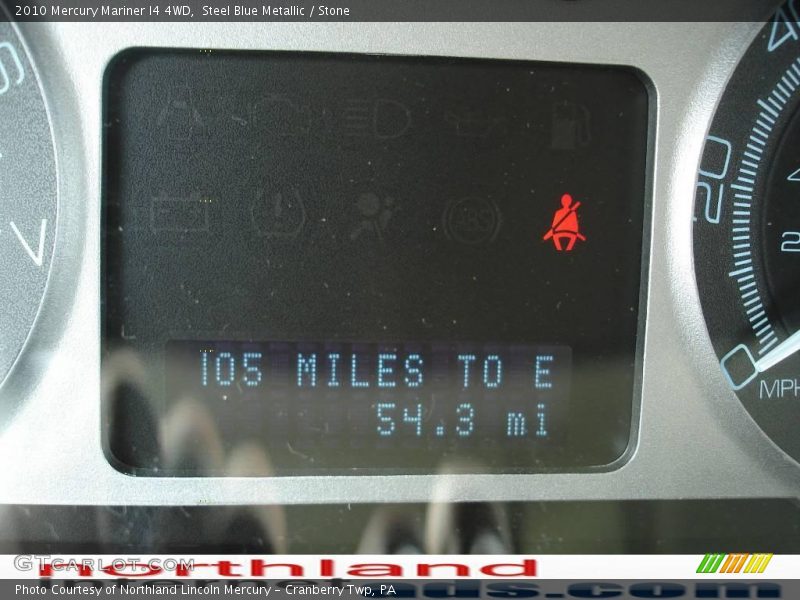 Steel Blue Metallic / Stone 2010 Mercury Mariner I4 4WD