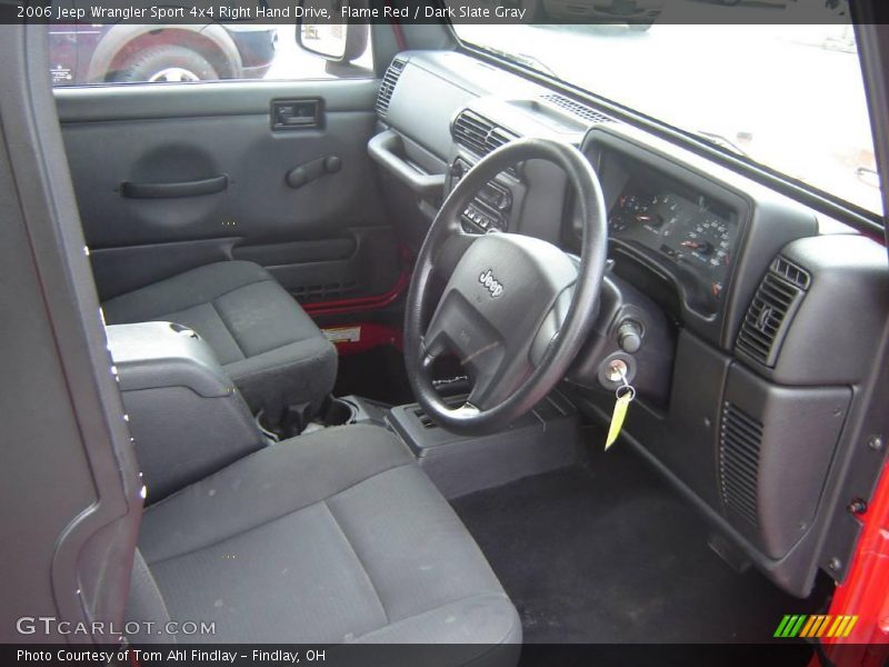 Flame Red / Dark Slate Gray 2006 Jeep Wrangler Sport 4x4 Right Hand Drive