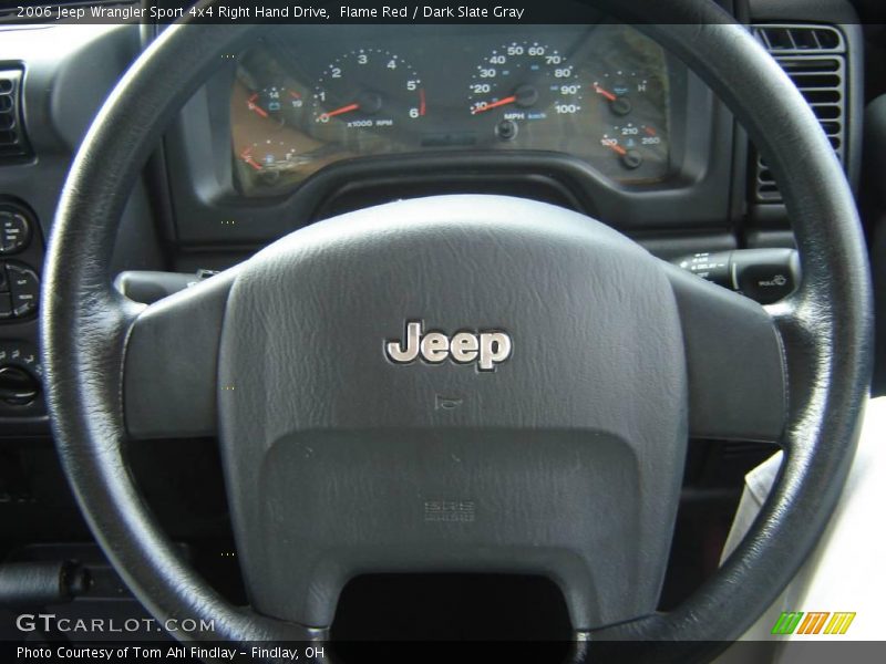 Flame Red / Dark Slate Gray 2006 Jeep Wrangler Sport 4x4 Right Hand Drive