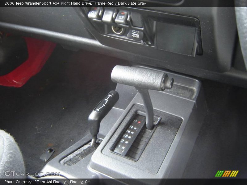 Flame Red / Dark Slate Gray 2006 Jeep Wrangler Sport 4x4 Right Hand Drive