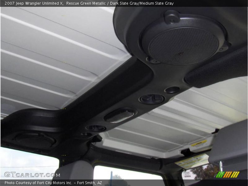 Rescue Green Metallic / Dark Slate Gray/Medium Slate Gray 2007 Jeep Wrangler Unlimited X
