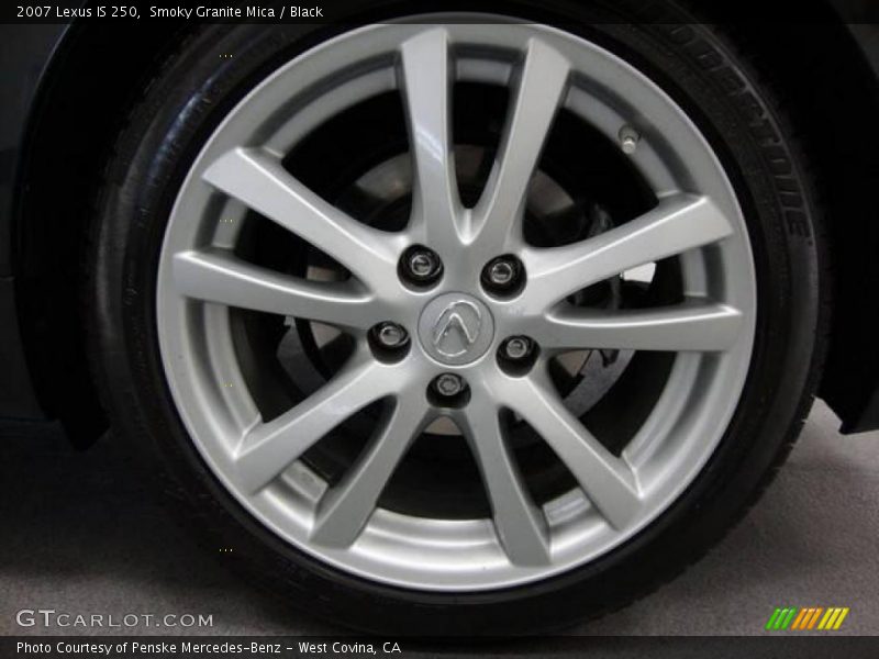 Smoky Granite Mica / Black 2007 Lexus IS 250