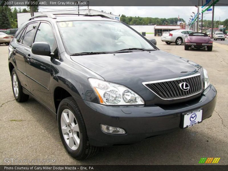 Flint Gray Mica / Black 2007 Lexus RX 350 AWD