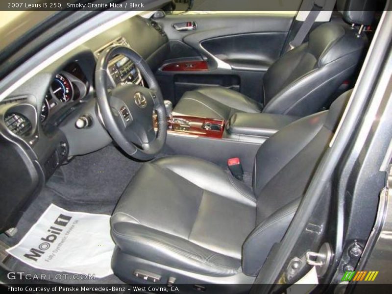Smoky Granite Mica / Black 2007 Lexus IS 250