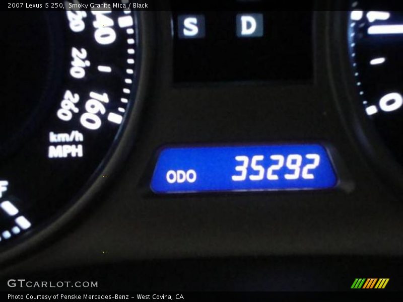 Smoky Granite Mica / Black 2007 Lexus IS 250