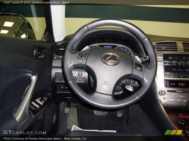Smoky Granite Mica / Black 2007 Lexus IS 250