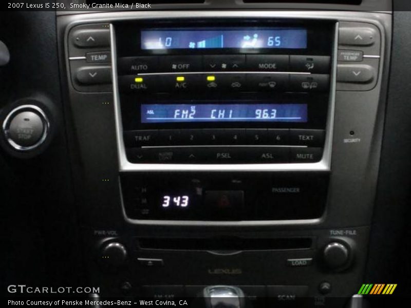 Smoky Granite Mica / Black 2007 Lexus IS 250