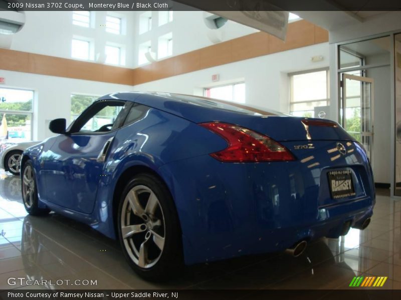 Monterey Blue / Black Cloth 2009 Nissan 370Z Coupe