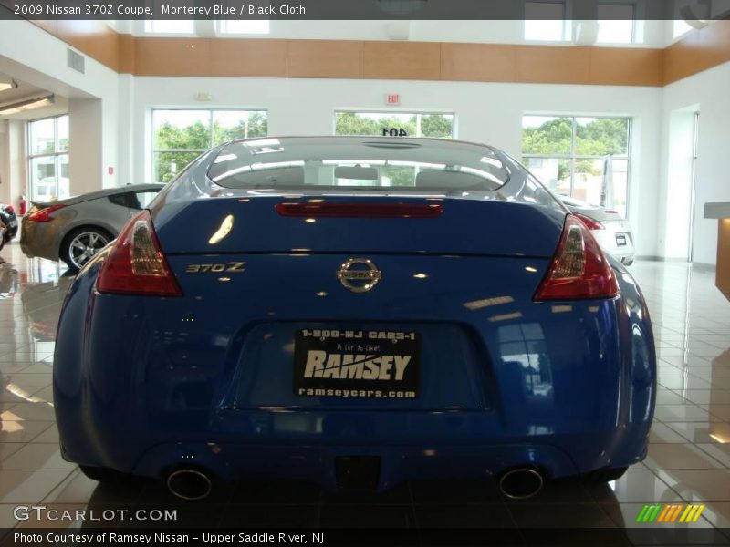 Monterey Blue / Black Cloth 2009 Nissan 370Z Coupe