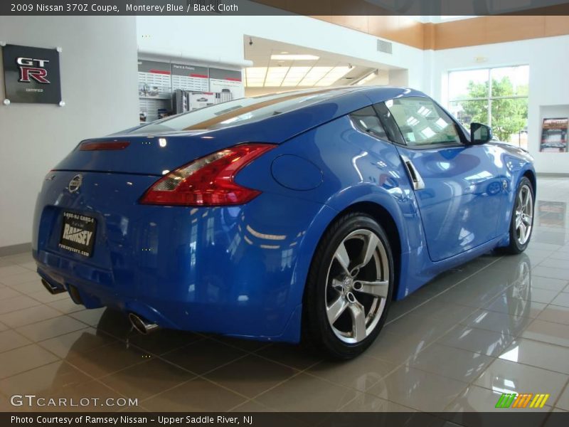 Monterey Blue / Black Cloth 2009 Nissan 370Z Coupe