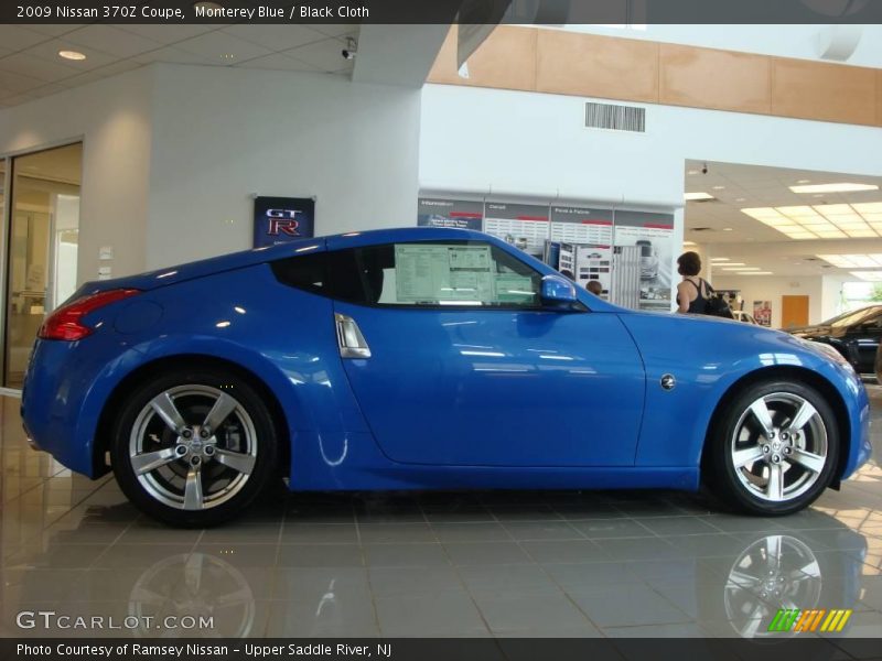 Monterey Blue / Black Cloth 2009 Nissan 370Z Coupe