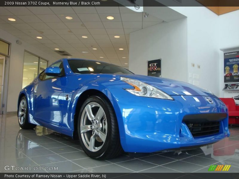 Monterey Blue / Black Cloth 2009 Nissan 370Z Coupe