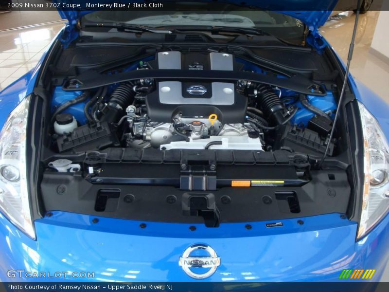 Monterey Blue / Black Cloth 2009 Nissan 370Z Coupe