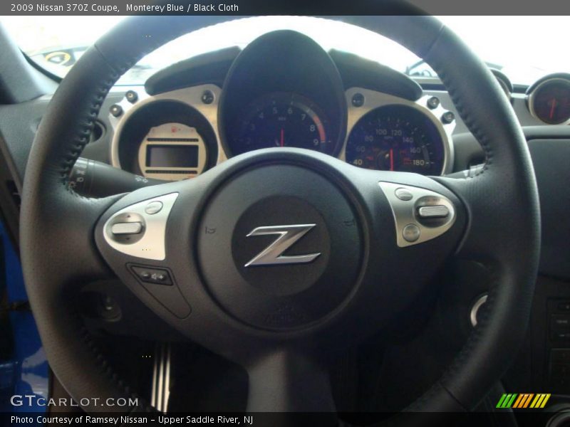 Monterey Blue / Black Cloth 2009 Nissan 370Z Coupe