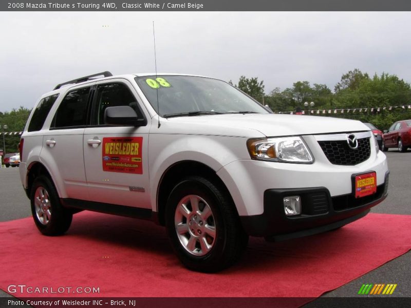 Classic White / Camel Beige 2008 Mazda Tribute s Touring 4WD