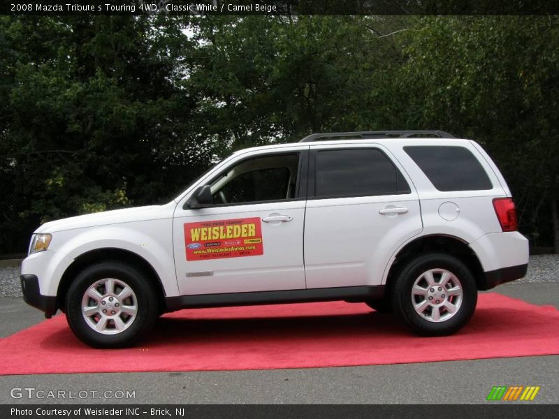 Classic White / Camel Beige 2008 Mazda Tribute s Touring 4WD