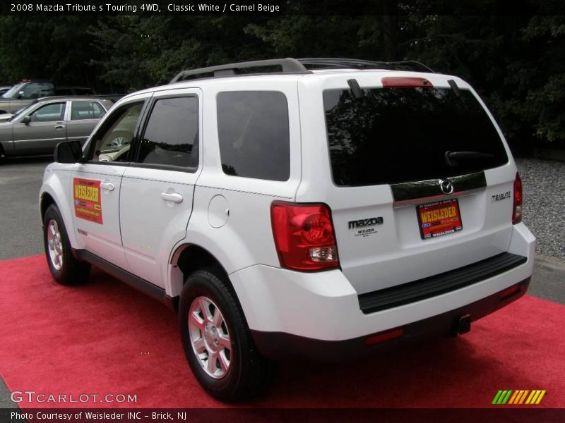 Classic White / Camel Beige 2008 Mazda Tribute s Touring 4WD
