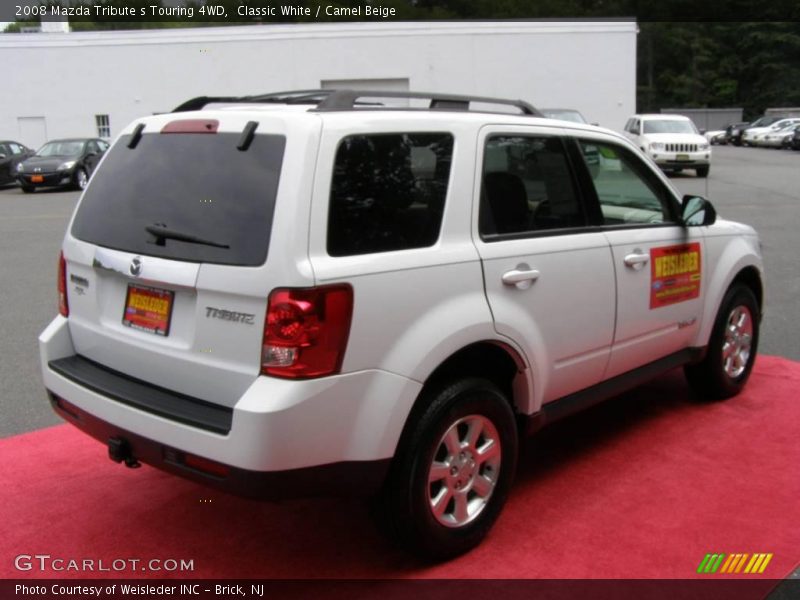 Classic White / Camel Beige 2008 Mazda Tribute s Touring 4WD
