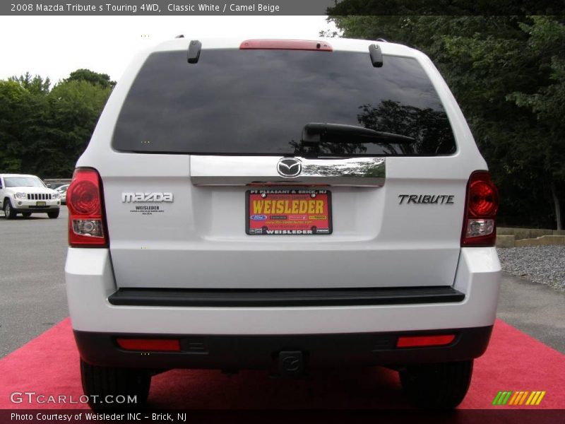 Classic White / Camel Beige 2008 Mazda Tribute s Touring 4WD