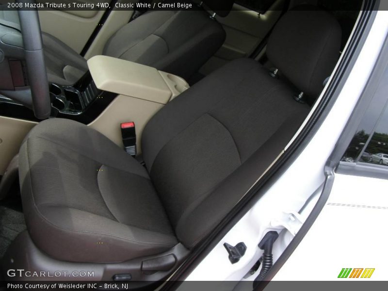 Classic White / Camel Beige 2008 Mazda Tribute s Touring 4WD