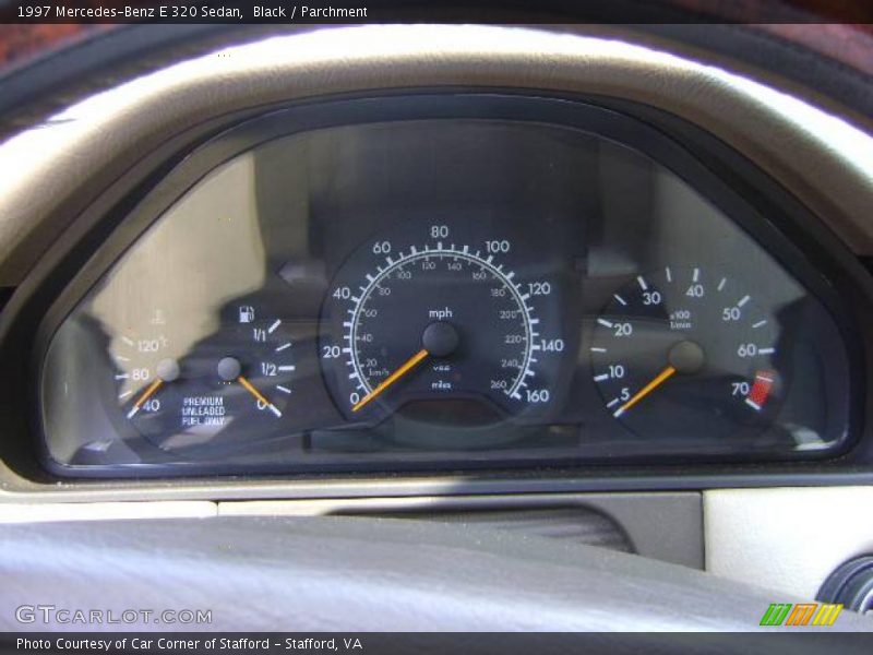 Black / Parchment 1997 Mercedes-Benz E 320 Sedan