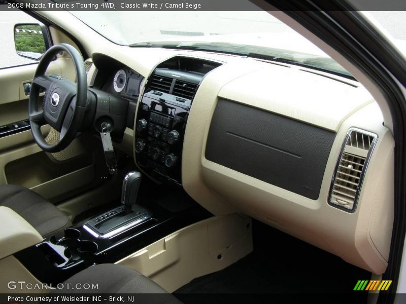 Classic White / Camel Beige 2008 Mazda Tribute s Touring 4WD