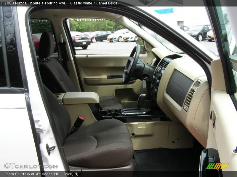 Classic White / Camel Beige 2008 Mazda Tribute s Touring 4WD