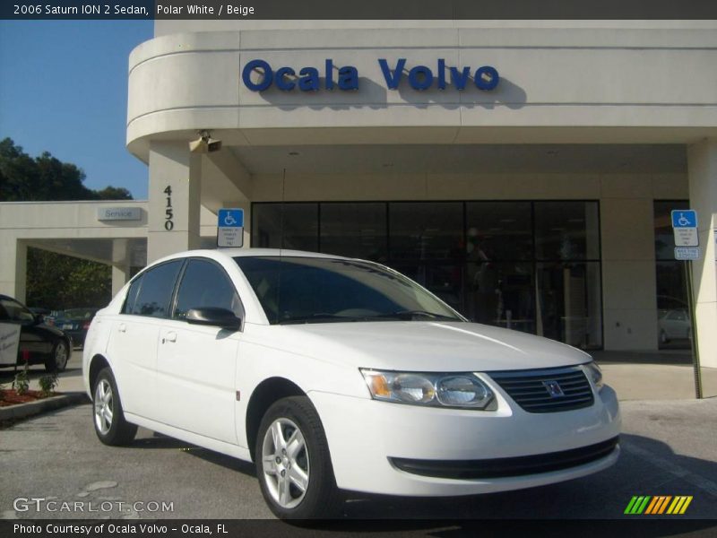 Polar White / Beige 2006 Saturn ION 2 Sedan