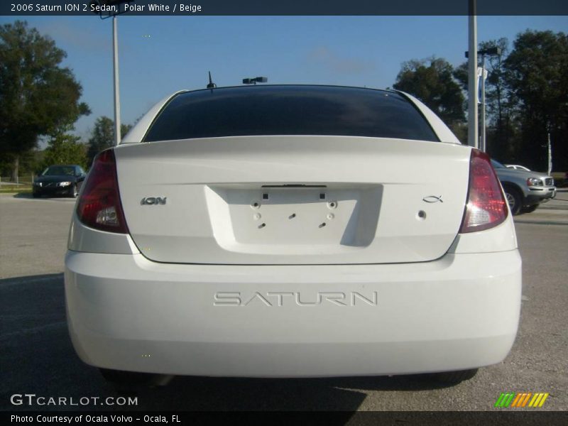 Polar White / Beige 2006 Saturn ION 2 Sedan