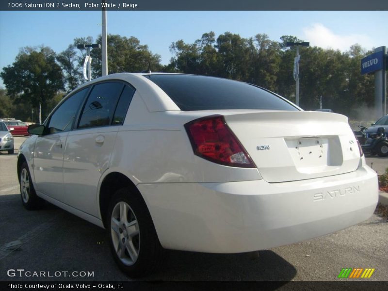 Polar White / Beige 2006 Saturn ION 2 Sedan