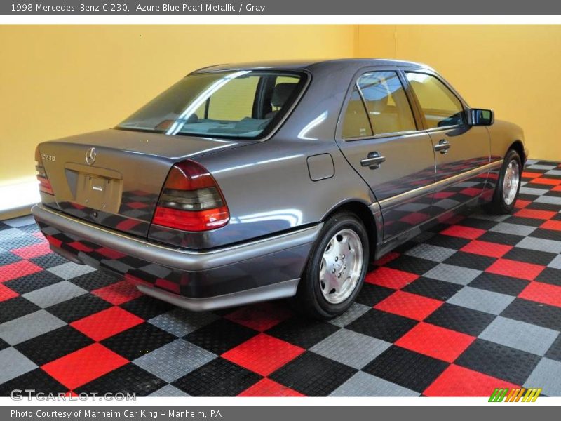 Azure Blue Pearl Metallic / Gray 1998 Mercedes-Benz C 230