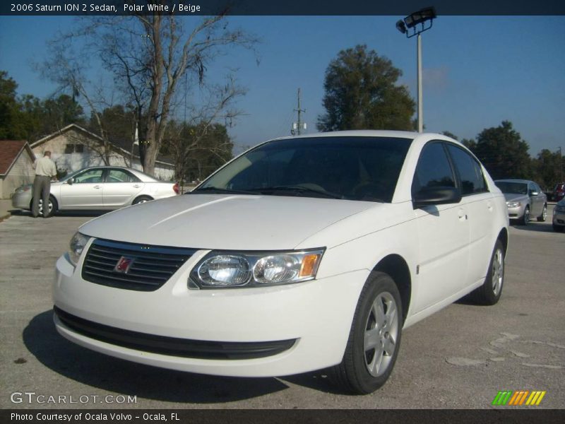 Polar White / Beige 2006 Saturn ION 2 Sedan