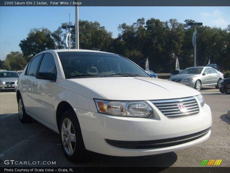 Polar White / Beige 2006 Saturn ION 2 Sedan
