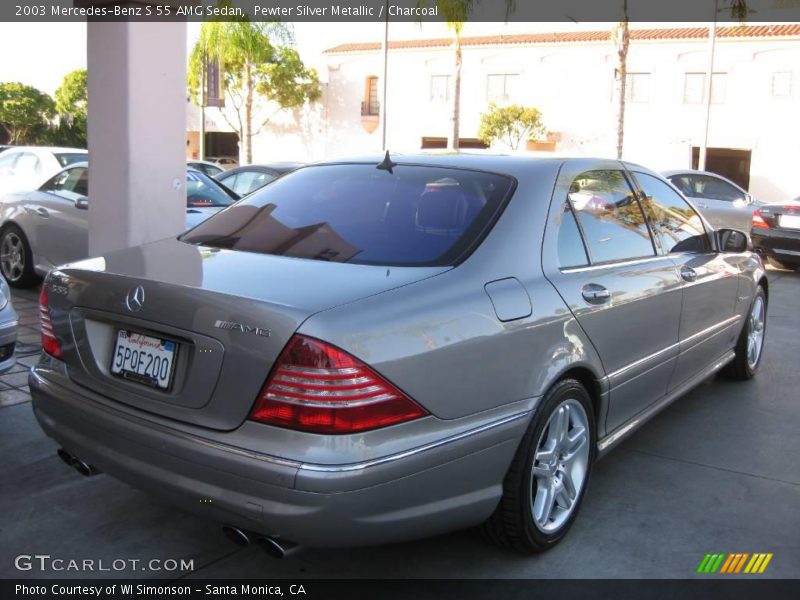 Pewter Silver Metallic / Charcoal 2003 Mercedes-Benz S 55 AMG Sedan