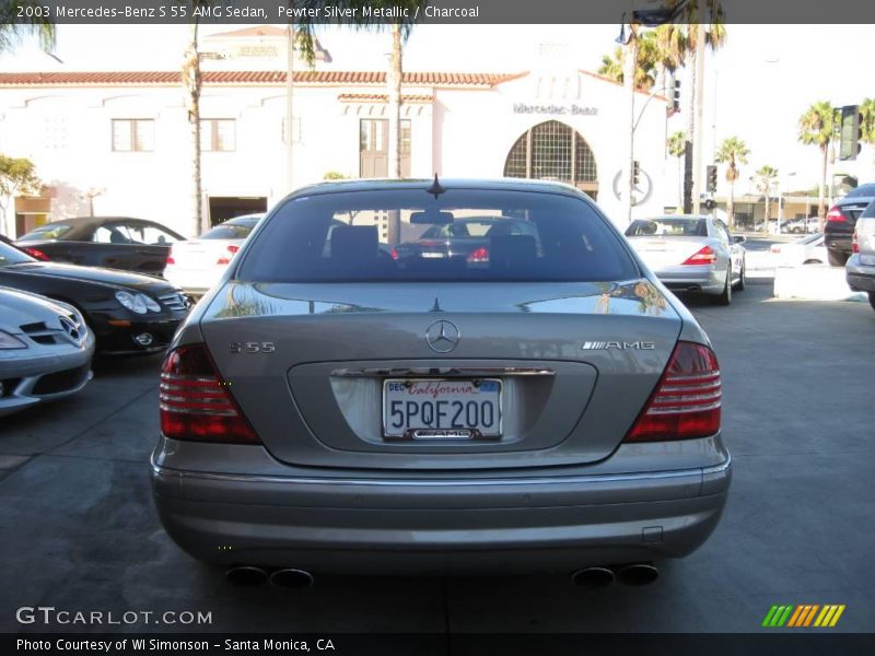 Pewter Silver Metallic / Charcoal 2003 Mercedes-Benz S 55 AMG Sedan