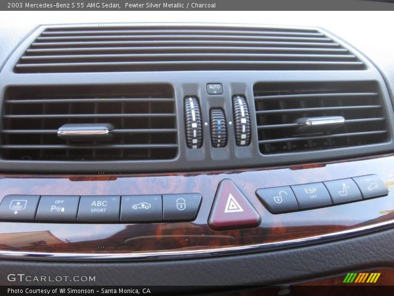 Pewter Silver Metallic / Charcoal 2003 Mercedes-Benz S 55 AMG Sedan