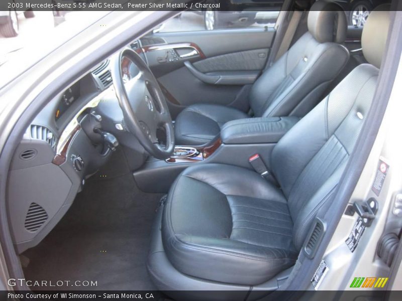 Pewter Silver Metallic / Charcoal 2003 Mercedes-Benz S 55 AMG Sedan
