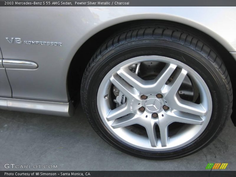 Pewter Silver Metallic / Charcoal 2003 Mercedes-Benz S 55 AMG Sedan