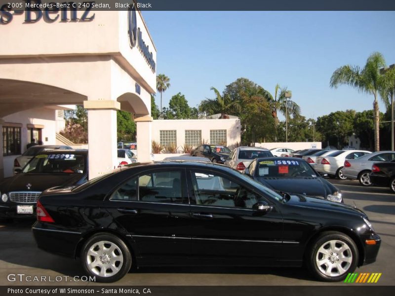 Black / Black 2005 Mercedes-Benz C 240 Sedan