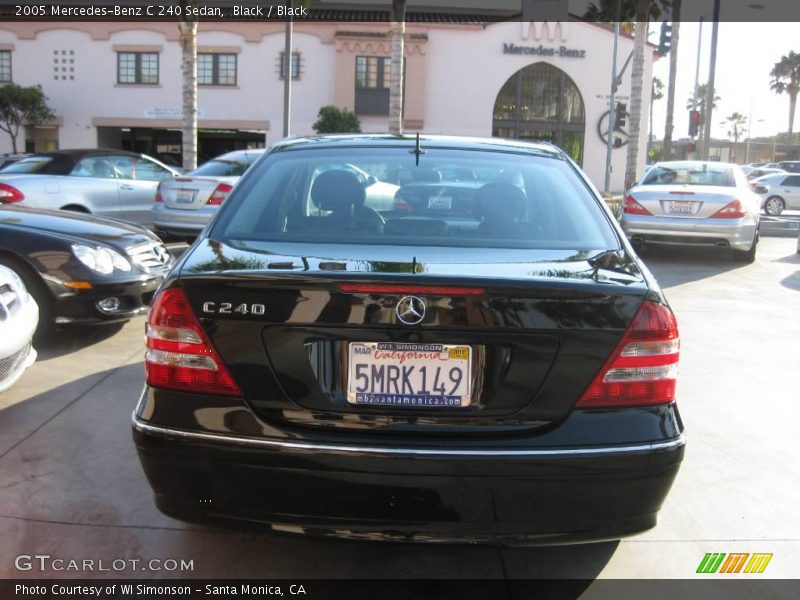 Black / Black 2005 Mercedes-Benz C 240 Sedan